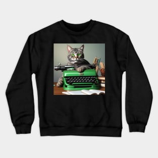 The Cat Who Rewrote The Script: Oliver's Hollywood Triumph Crewneck Sweatshirt